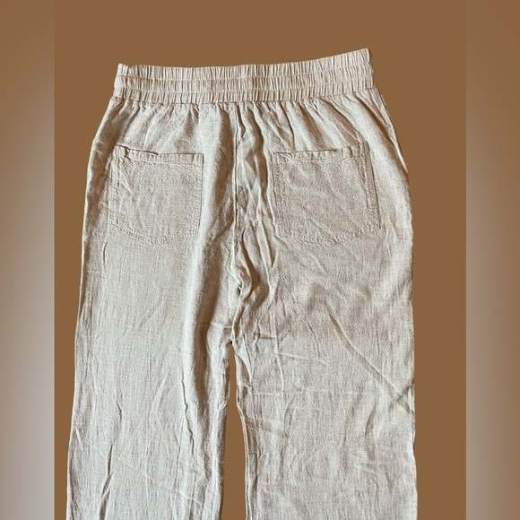 Linen blend drawstring pants, size S - Picture 7 of 8